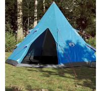 vidaXL Tienda de campaña tipi para 4 personas impermeable azul