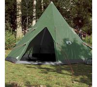 vidaXL Tienda de campaña tipi para 4 personas impermeable verde