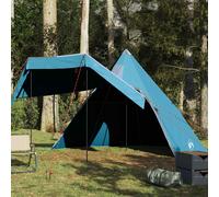 vidaXL Tienda de campaña tipi para 5 personas impermeable azul