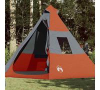 vidaXL Tienda de campaña tipi para 7 personas impermeable naranja