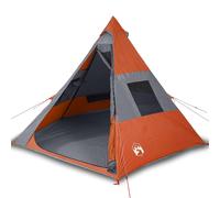vidaXL Tienda de Campaña Tipi para 7 Personas Impermeable Toldo Carpa Color Azul, Gris y naranja, Verde y mas