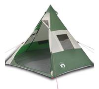 vidaXL Tienda de Campaña Tipi para 7 Personas Impermeable Toldo Carpa Color Azul, Gris y naranja, Verde y mas