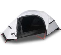 vidaXL Tienda de campaña tipo cúpula para 1 persona, blanca, con protección antirreflejos, impermeable