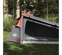 vidaXL Tienda de campaña túnel 2 personas impermeable gris y naranja