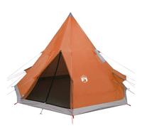 vidaXL Tienda de Campaña Tipi para 4 personas, impermeable, portátil para senderismo – Naranja