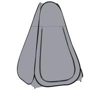 vidaXL Tienda de ducha desplegable gris