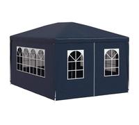 vidaXL Tienda de Fiesta de Jardín 4 Paredes Acero Polietileno Azul Carpa Patio