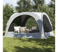 vidaXL Tienda de fiesta impermeable – Carpa ligera para jardín y camping – Blanco
