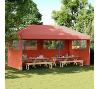 vidaXL Tienda de fiesta plegable Pop-Up 3 paredes laterales tienda Color Burdeos, Terracota, Beige y mas