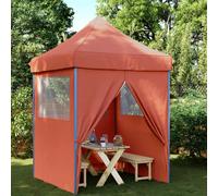 vidaXL Tienda de fiesta plegable Pop-Up 4 paredes laterales terracota