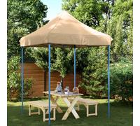 vidaXL Tienda de fiesta plegable Pop-Up beige 200x200x306 cm