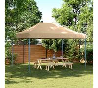 vidaXL Tienda de fiesta plegable Pop-Up beige 440x292x315 cm