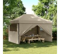 vidaXL Tienda de fiesta plegable Pop-Up 4 paredes laterales tienda Color Burdeos, orange, Beige y mas