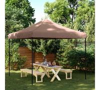 vidaXL Tienda de fiesta plegable Pop-Up marrón 292x292x315 cm