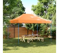 vidaXL Tienda de fiesta plegable Pop-Up naranja 410x279x315 cm