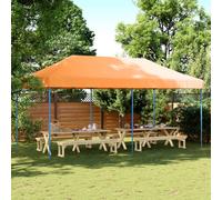 Tienda De Fiesta Plegable Pop-up Naranja 580x292x315 Cm Vidaxl