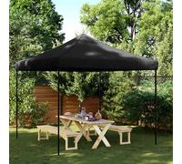 vidaXL Tienda de fiesta plegable Pop-Up negra 292x292x315 cm