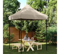 vidaXL Tienda de fiesta plegable Pop-Up taupe 200x200x306 cm