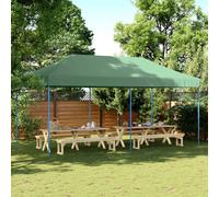 vidaXL Tienda de fiesta plegable Pop-Up verde 580x292x315 cm