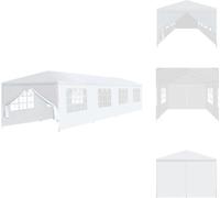vidaXL Tienda de jardín de 3x12 metros, color blanco - Toldos y tiendas para eventos