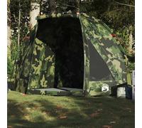 vidaXL Tienda de pesca para impermeable camuflaje