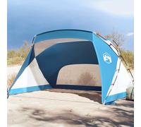 vidaXL Tienda de playa 185T poliéster azul celeste 274x178x170/148 cm