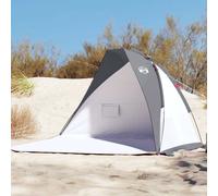vidaXL Tienda de playa 185T poliéster gris 268x223x125 cm