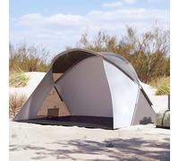 vidaXL Tienda de playa 2 personas impermeable apertura rápida gris