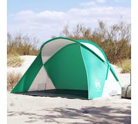 vidaXL Tienda de playa 2 personas impermeable apertura rápida verde