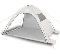 vidaXL Tienda de playa gris, impermeable