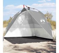 vidaXL Tienda de playa impermeable apertura rápida gris