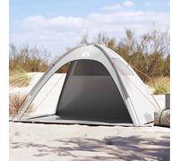 vidaXL Tienda de playa impermeable gris