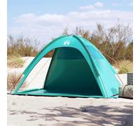 vidaXL Tienda de playa impermeable verde agua