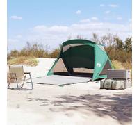 vidaXL Tienda de playa para 2 personas impermeable verde agua