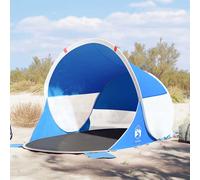 vidaXL Tienda de playa pop-up impermeable azul