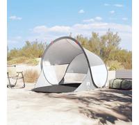 vidaXL Tienda de playa pop-up impermeable gris