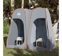 vidaXL Tienda de privacidad pop-up impermeable gris y naranja