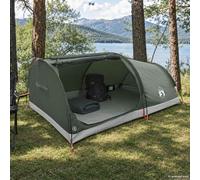 vidaXL Tienda de Senderismo Impermeable 1 personas Verde militar