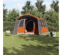 vidaXL Tienda Familiar con techo Gris y naranja 576 x 325 x 213 cm