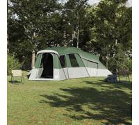 vidaXL Tienda Familiar con techo Verde 762 x 655 x 218 cm tafetán
