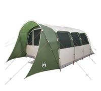 vidaXL Tienda Familiar con Techo Verde y 576 x 325 x 213 cm, Tienda de jardín para Camping Familiar, Estructura portátil Moderna, Materiales repelentes al Agua, protección UV