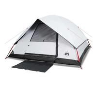 vidaXL Tienda familiar iglú 6 personas tela opaca impermeable blanca