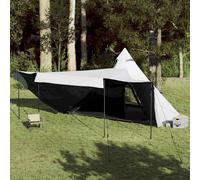 Tienda Familiar Tipi 8 Personas Tela Opaca Impermeable Blanca Vidaxl