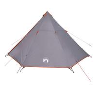 vidaXL Tienda familiar tipi para 8 personas impermeable gris naranja