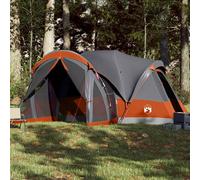 Tienda Familiar Tipi Para 8 Personas Impermeable Gris Naranja Vidaxl