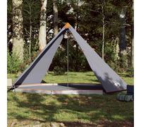 vidaXL Tienda familiar tipi para 8 personas impermeable gris naranja
