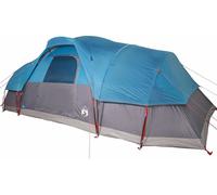 vidaXL Tienda familiar tipo cúpula, para 11 personas, azul, impermeable