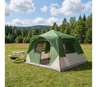 vidaXL Tienda Instantánea Verde 365 x 380 x 200 cm Poliéster y Acero