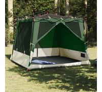 vidaXL Tienda interior con techo Verde 291 x 291 x 240 cm tafetán