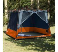 vidaXL Tienda interior Gris y naranja 291 x 291 x 240 cm tafetán